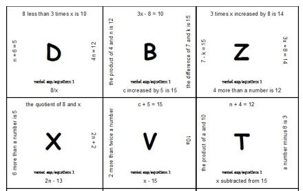 expressions puzzle